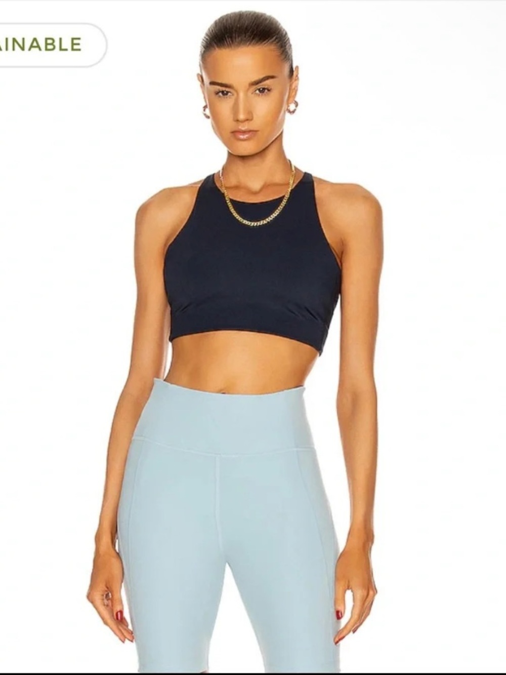 Girlfriend Collective Topanga Bra Midnight Navy